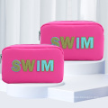 Waterproof nylon fabric toiletry bag personalized cute makeup cosmetic bag